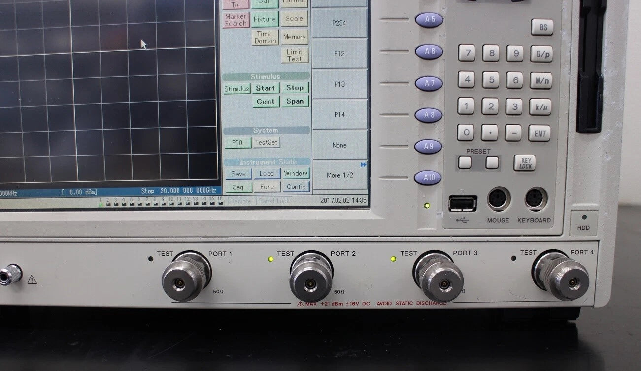 ADVANTEST R3860A/1400-2010 Vector Network Analyzer 300kHz-20GHz 4-Port