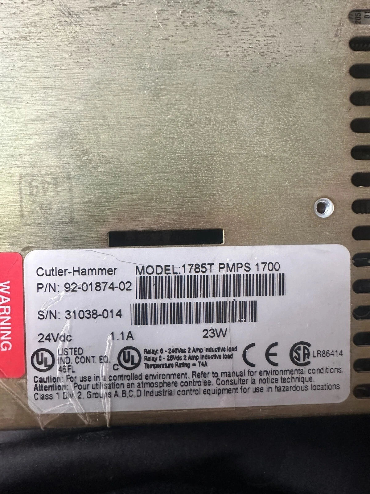 1785T PMPS 1700 Tested Is Ok Product