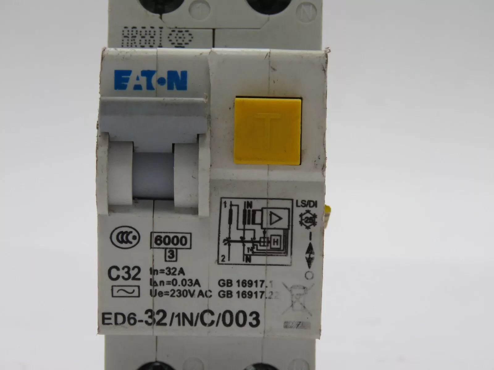 Eaton ED6-32 Earth Leakage Circuit Breaker ED6-32/1N/C/003 230V AC