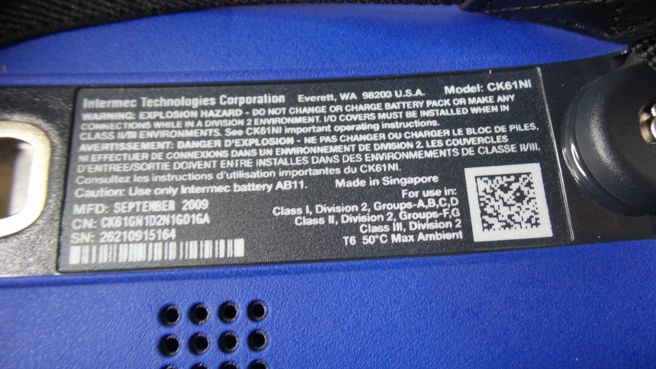 LOT of 4 Intermec CK61NI Barcode Scanner