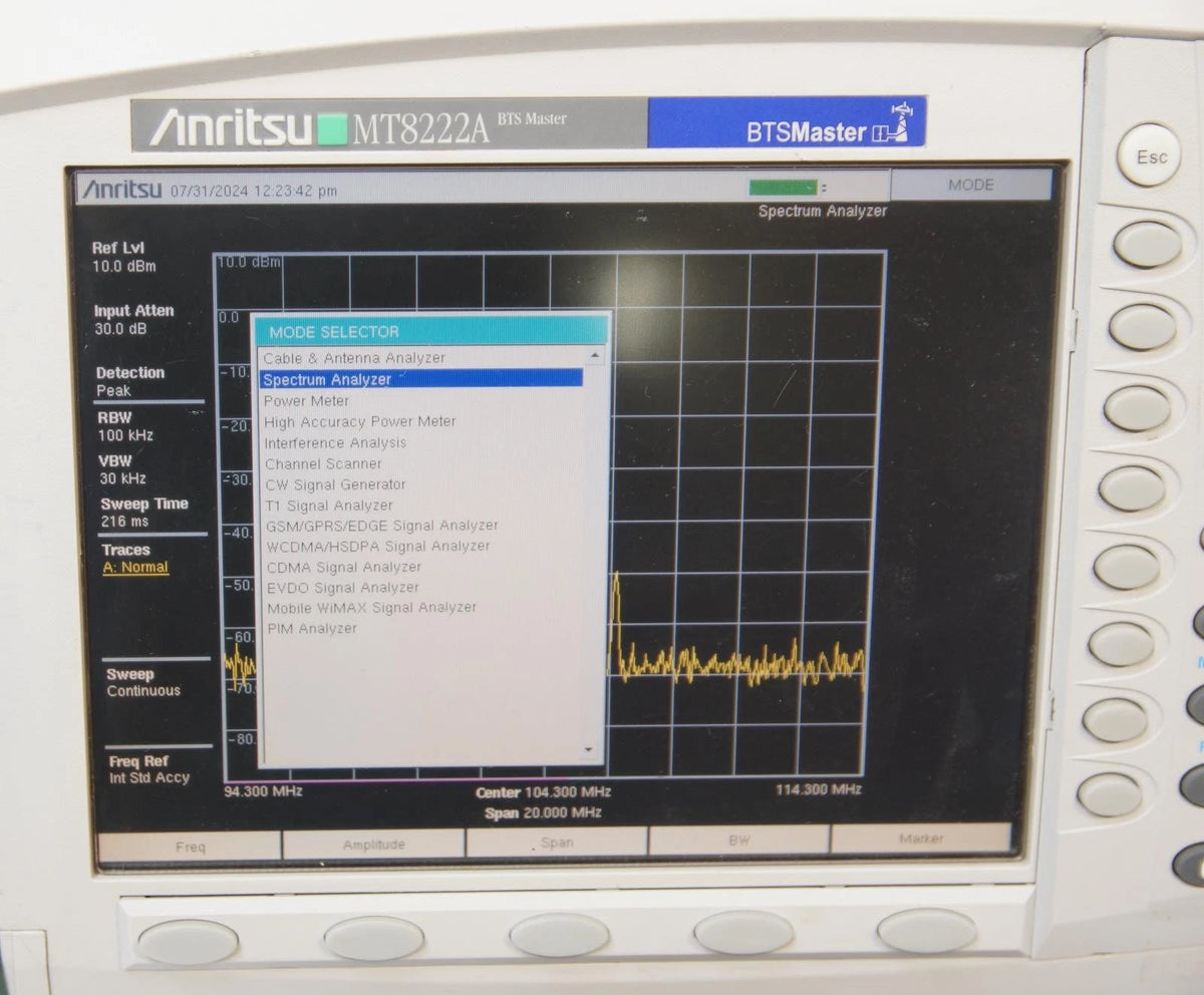 Anritsu MT8222A BTS Master Sweep Tester with Many Options & PSN50 Power Sensor