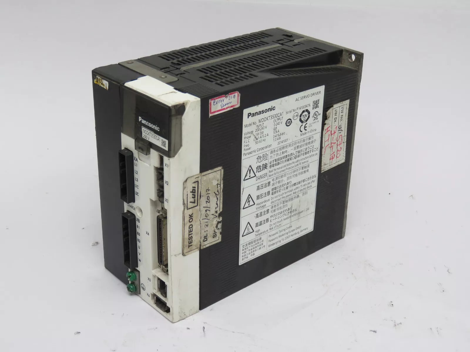 PANASONIC MDDKT3530CA1 Used AC Servo Drive