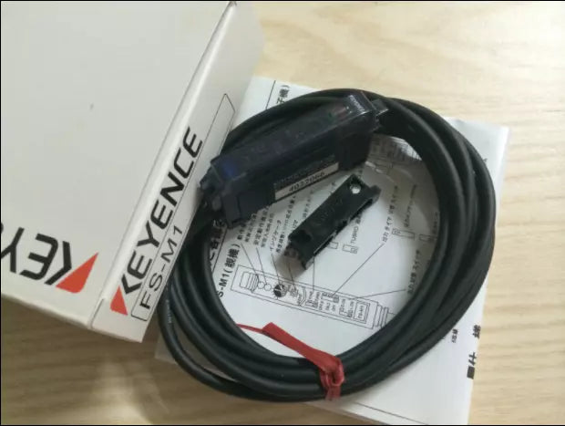KEYENCE FS-M1 Digital Fiber Optic Amplifier Sensor Cable