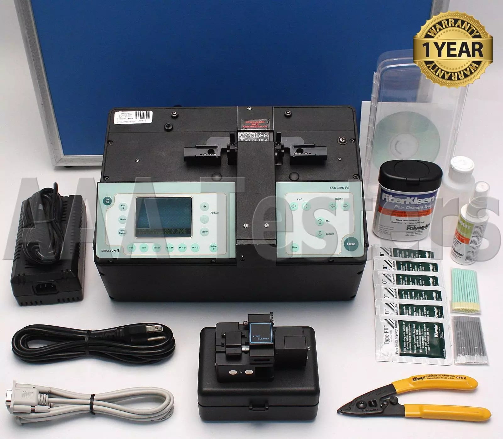 Ericsson FSU 995 FA SM MM Fiber Core Alignment Fusion Splicer w/ Cleaver FSU995 - XG eqpt