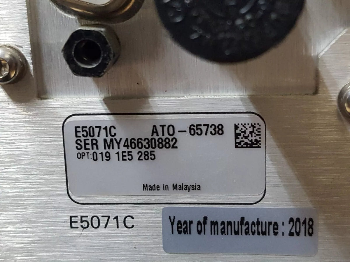 Keysight E5071C Network Analyzer 100kHz-8.5GHz Opt. Win7 285 1E5 (0882)