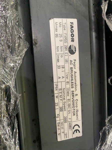 FAGOR Motor FXM55.20A.E1.101 - High Performance Motor for Industrial Applications