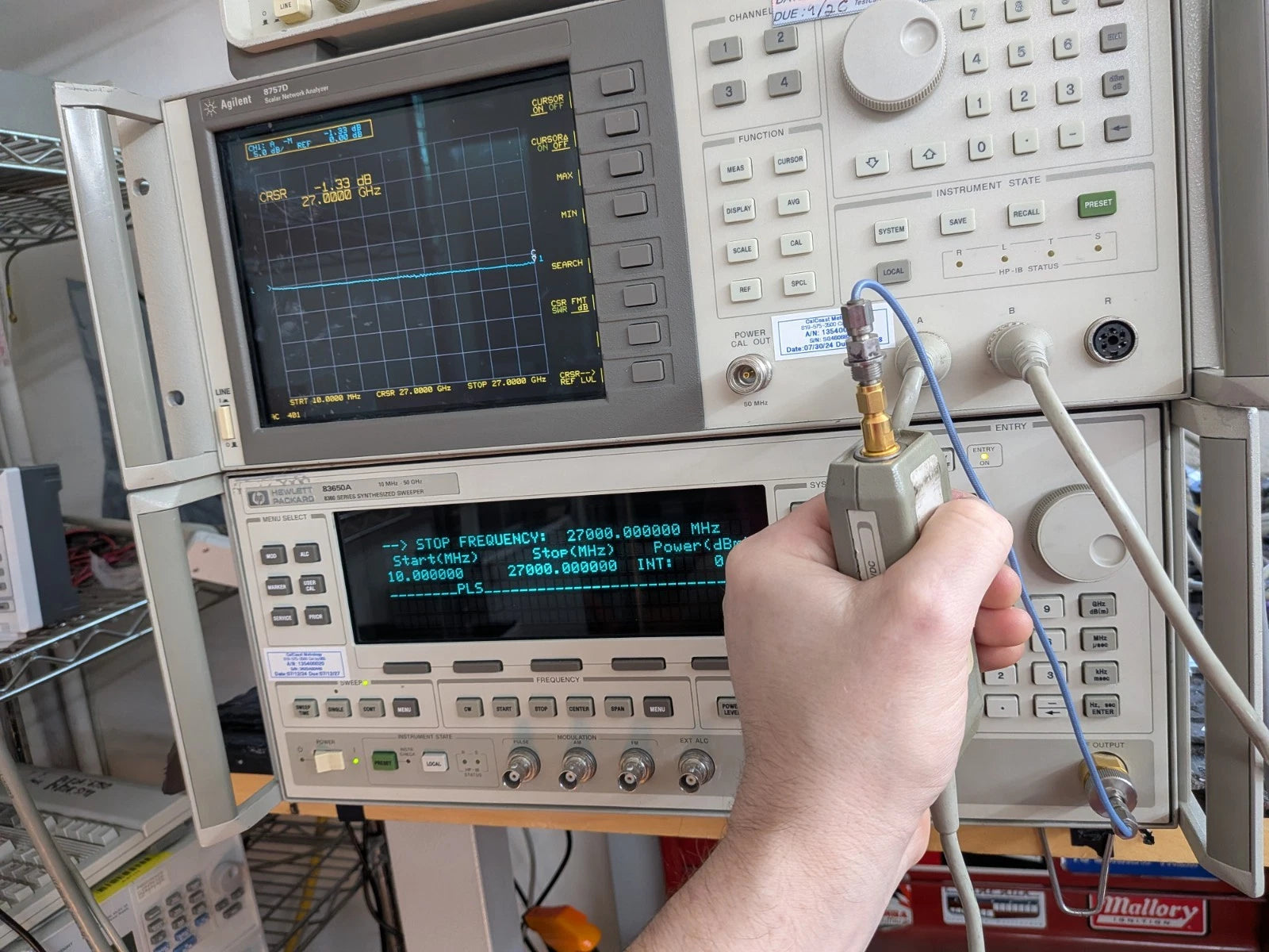 Huber & SUHNER Minibend Flex Cable! 50 GHz! Sma/3.5mm LIMIT 1 MAX! R-14" 35 Cm