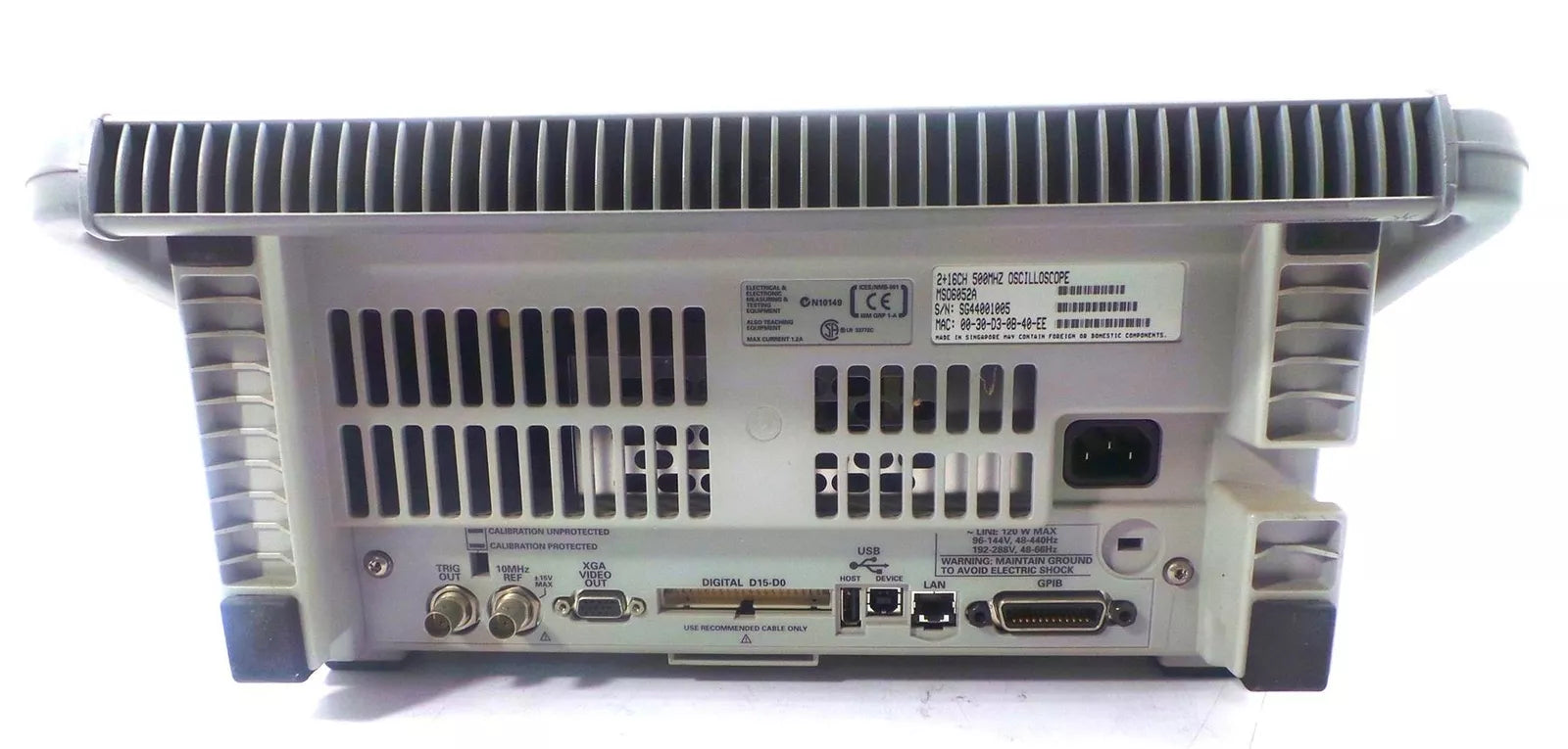 Agilent MSO6052A Mixed Signal Oscilloscope 500MHz 4 GSa/s