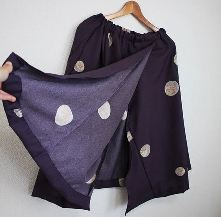 Japanese Kimono remake Wrap around skirt