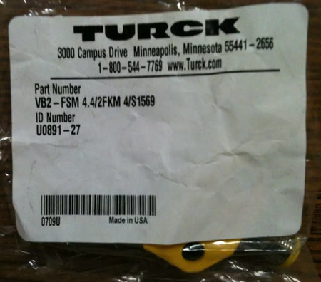 Turck VB2-FSM 4.4/2FKM 4/S1569 Actuator and Sensor Splitter