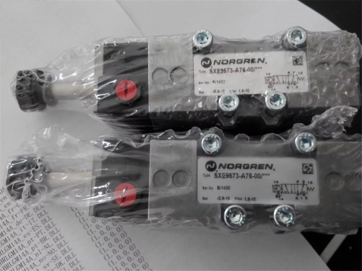 One New NORGREN SXE9573-A76-00 Solenoid Valve In Box Expedited Shipping