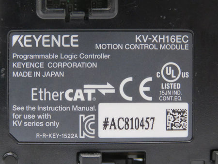 KEYENCE KV-XH16EC Programmable Logic Controller 1 Port 16 Axis