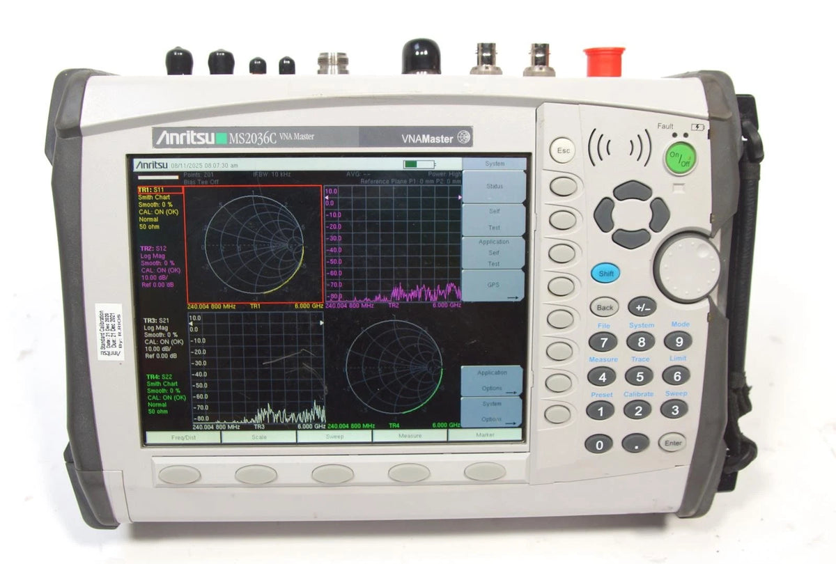 Anritsu MS2036C VNA Master 9MHz to 9GHz Vector Network Analyzer OPT 31 GPS