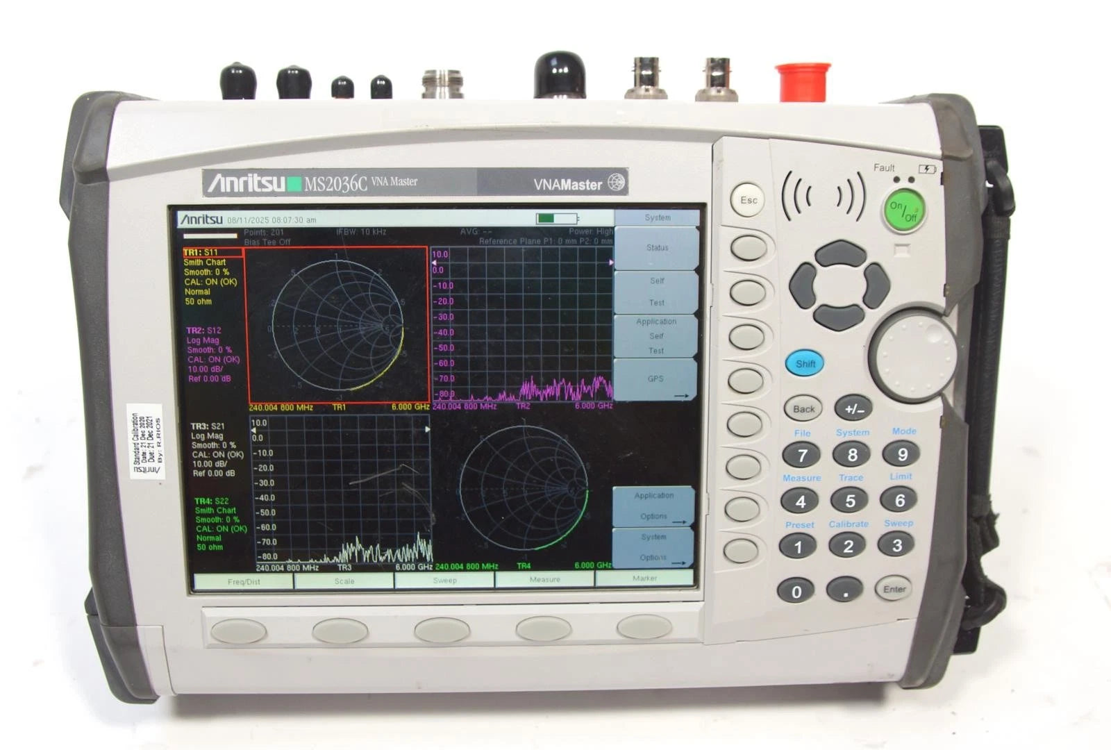Anritsu MS2036C VNA Master 9MHz to 9GHz Vector Network Analyzer OPT 31 GPS