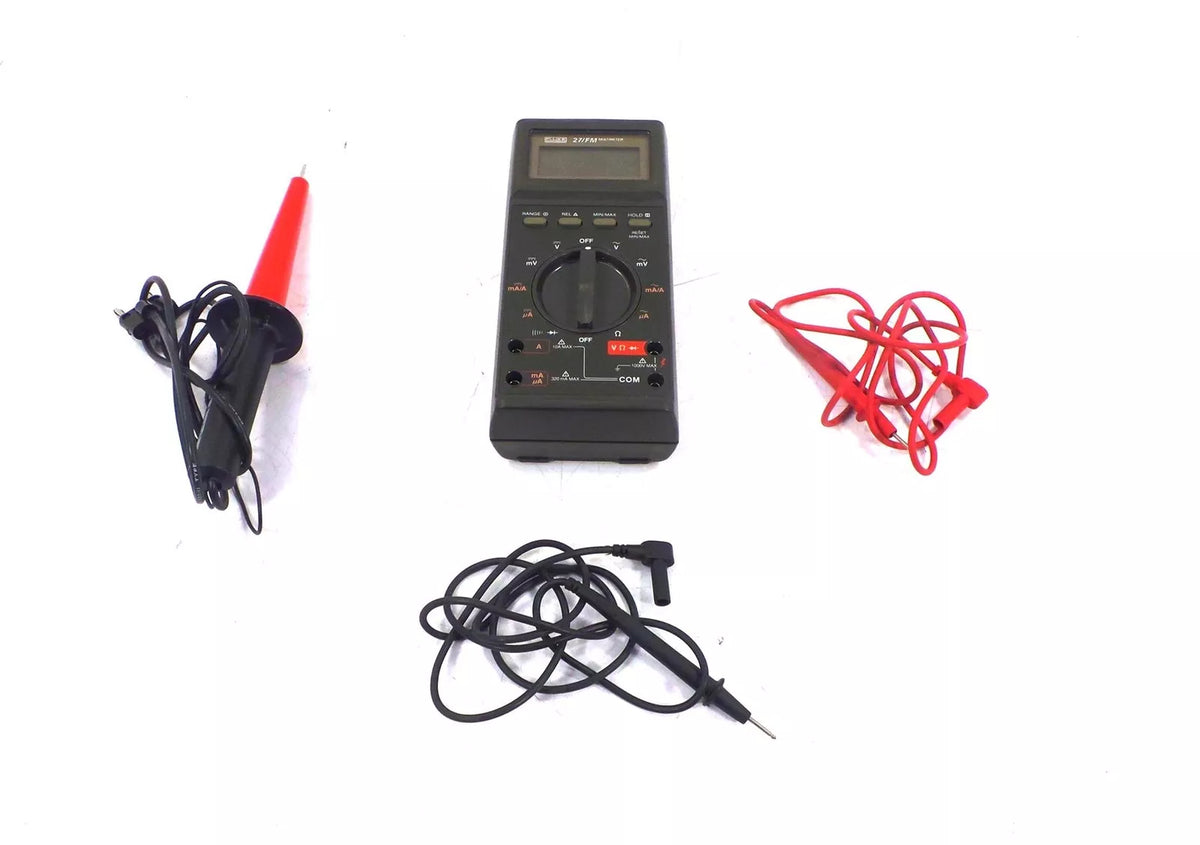 Fluke 27 FM Digital Handheld Multimeter w Case - Free Shipping