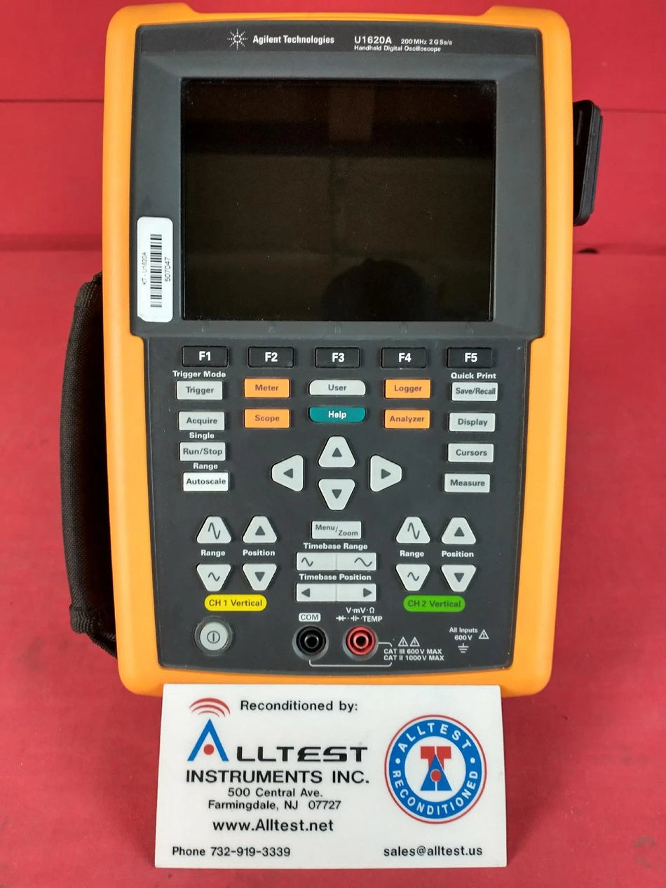 Agilent / Keysight U1620A Handheld Digital Oscilloscope 200 MHz-2GSa/s