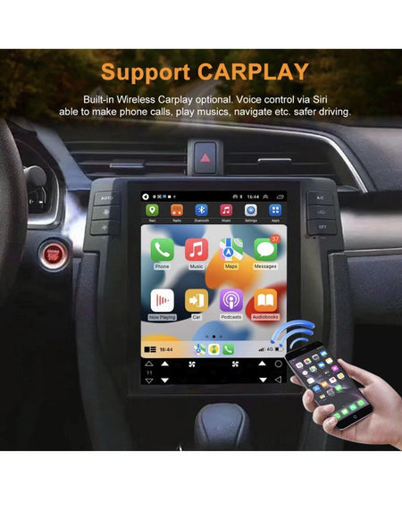 Android 14 Head Unit For Honda Civic 2016-2022 Tesla Car Stereo Radio GPS WIFI