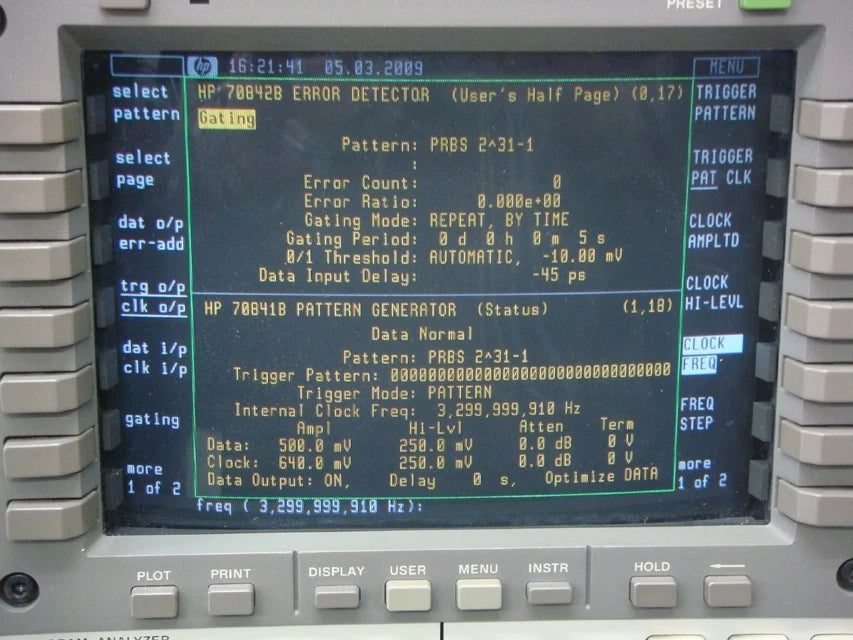 HP 70311A /70841B/70842B 3GHz Pattern Generator & Error Detector System