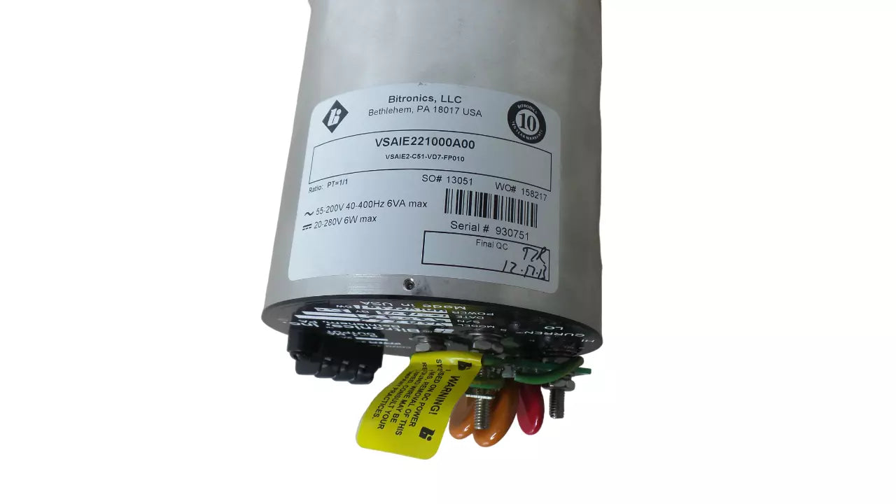 Bitronics VSAIE2 AC KILOVOLTS - Advanced Voltage Sensing and Intelligent Analytics