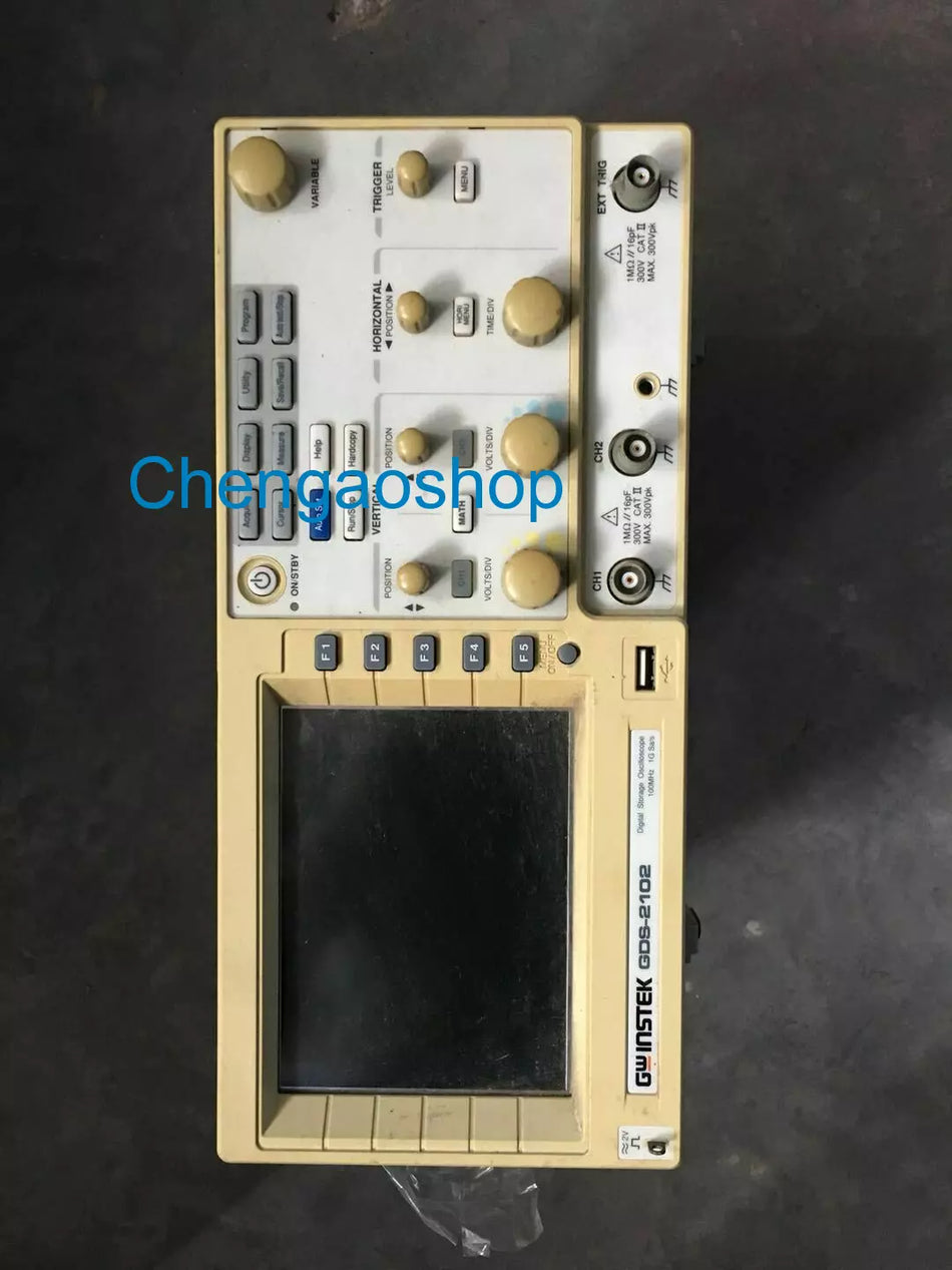 1pc used Gwinstek 100M Oscilloscope GDS-2102 by or #QA600 ZX