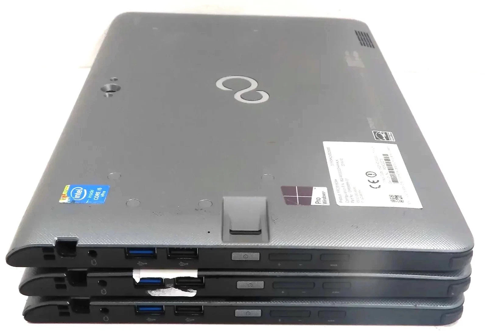 Lot of 3 Fujitsu Stylistic Q775 Core i5-5300U 2.30GHz 4GB tablets Free Shipping