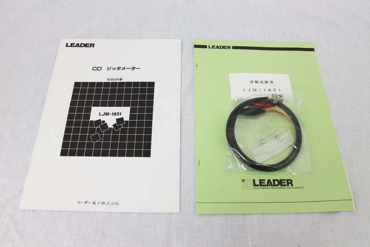 LEADER LJM-1851(Not include PEAK function) CD JITTER METER