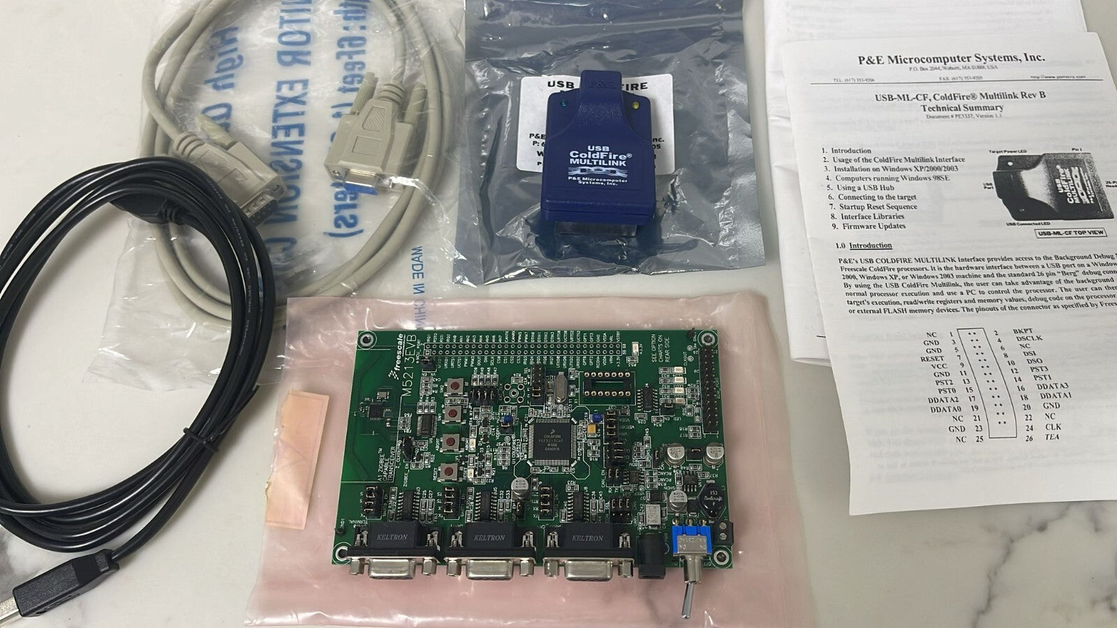M5213EVB Board P&E Interface ColdFire