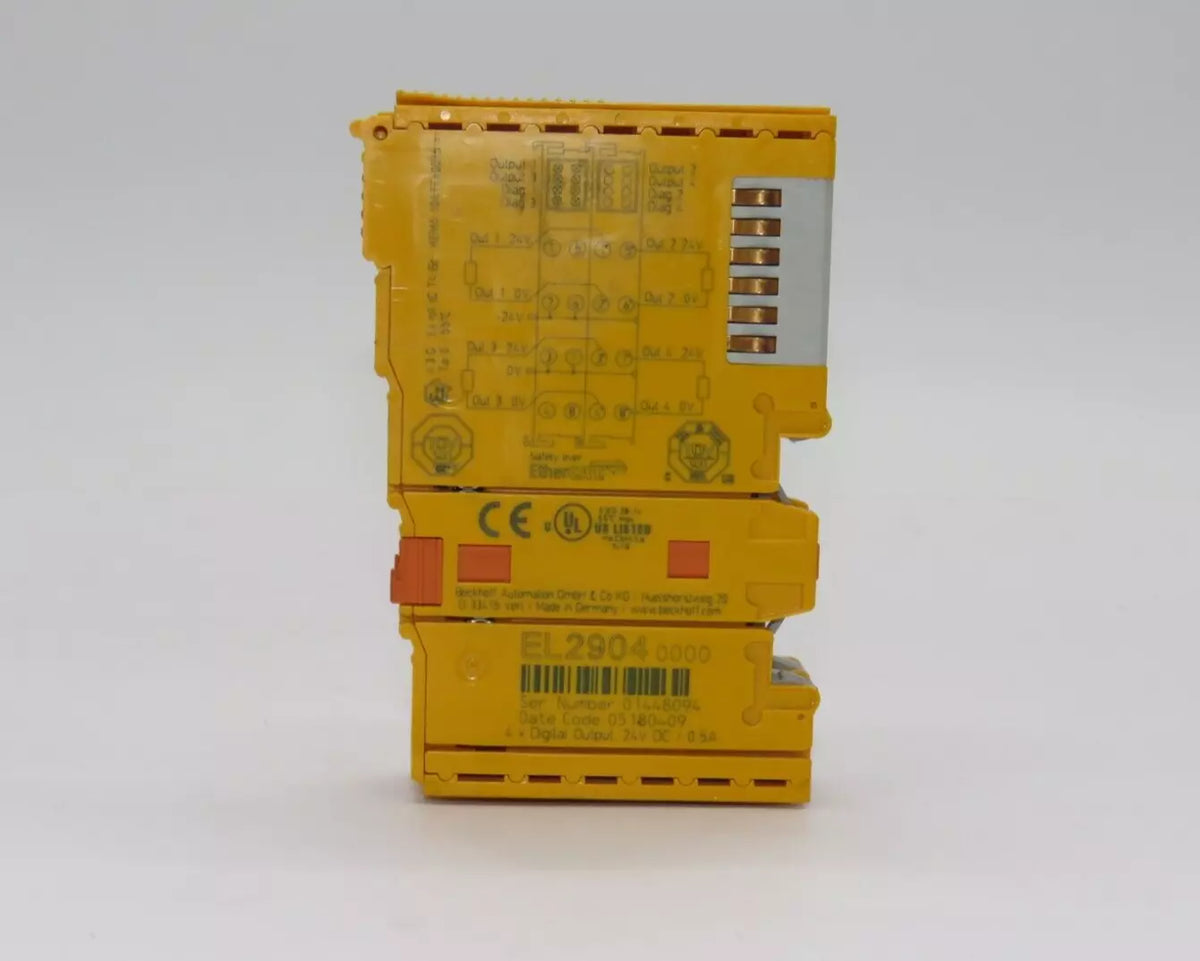 Beckhoff EL2904 EtherCAT Terminal 4-Channel Digital Output 24 VDC TwinSAFE 2 Pcs