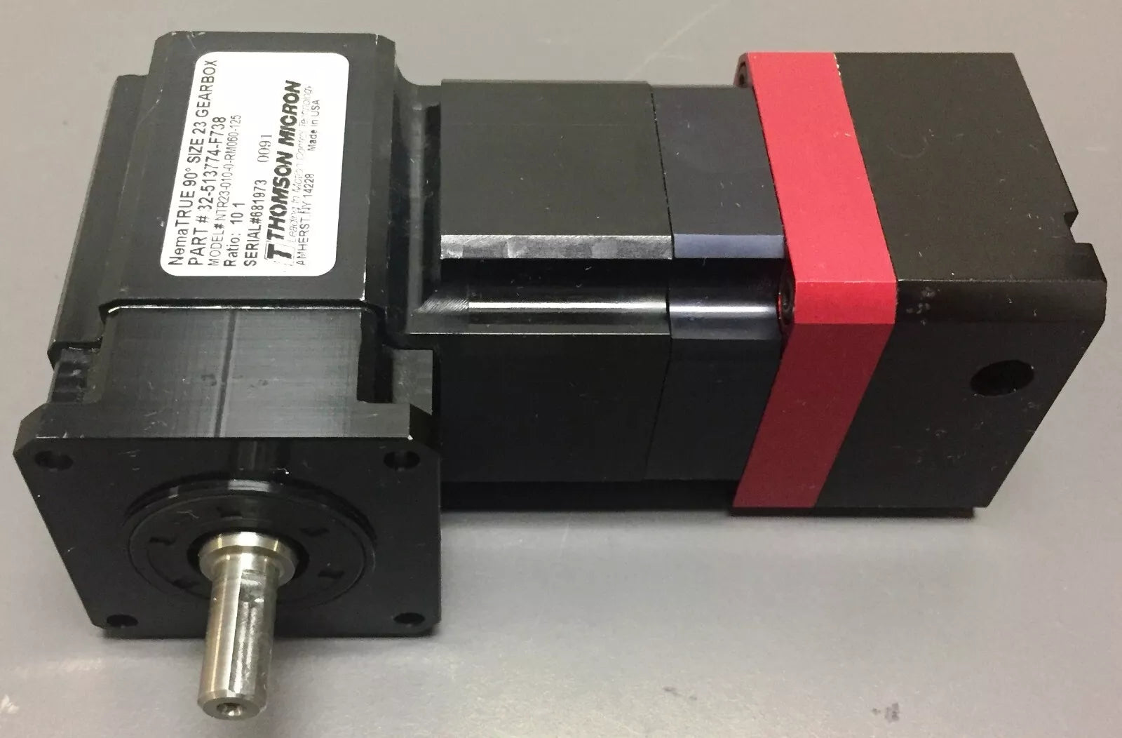 Thomson Micron P/N 32-513774-F738 NTR23-010-0-RM060-125 Gearhead