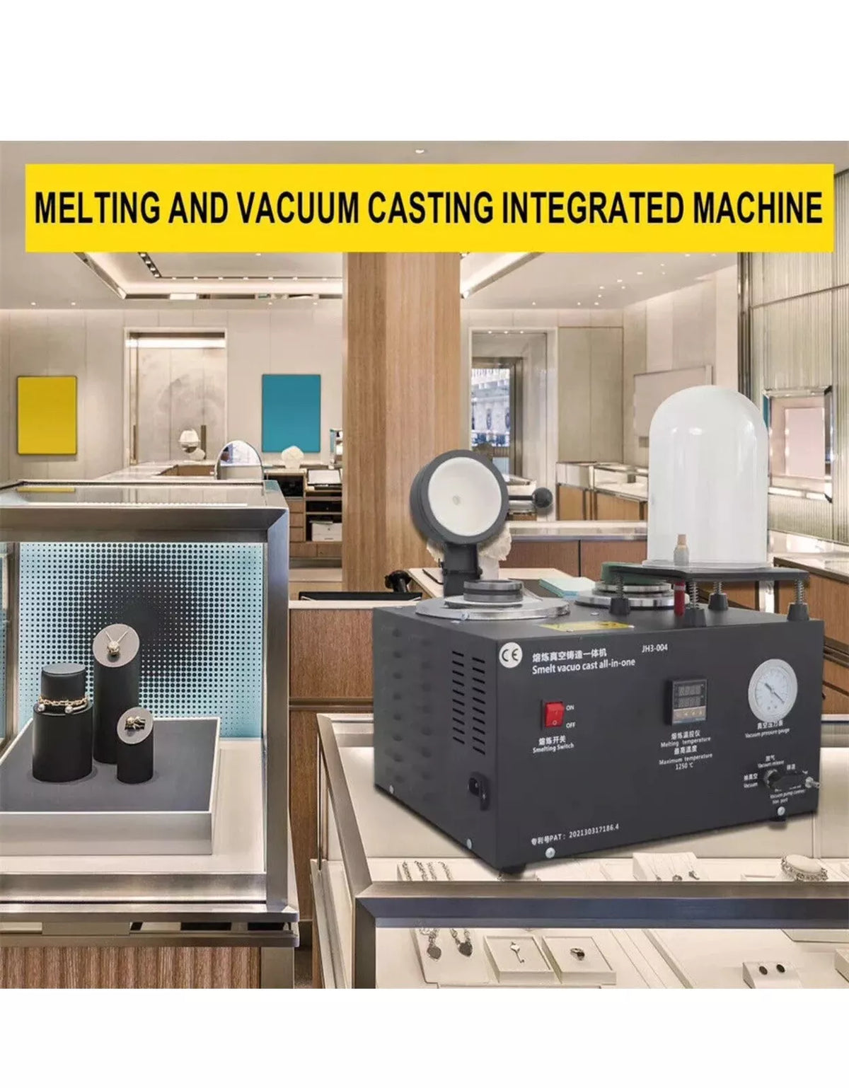 2023 2L Vacuum Investing Casting Machine with Melting for Jewelry Making Tools