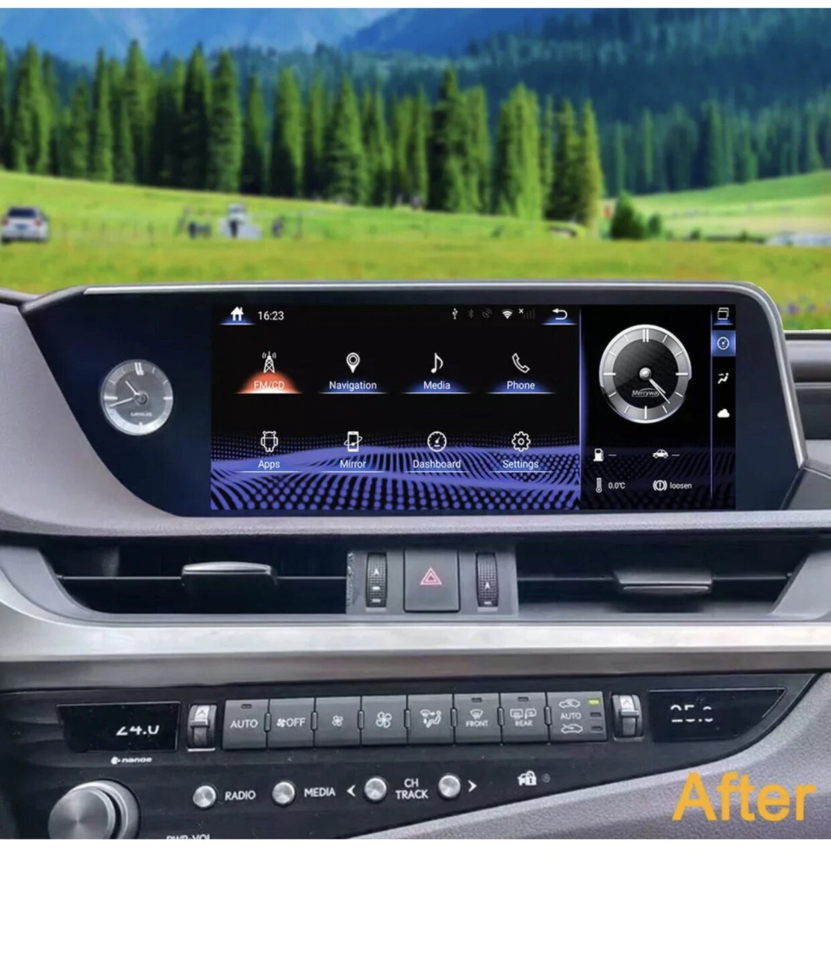 12.3" Android 13 Car Player For Lexus ES ES200 ES250 ES350 ES300h 2018-2021 64GB