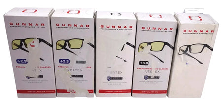 Lot of 5 GUNNAR - VERTEX Blue Light Gaming & Computer - Onyx - Free shipping
