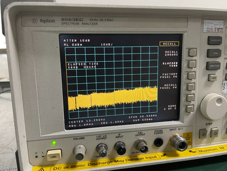 Agilent 8563EC 30Hz - 26.5GHz Spectrum Analyzer w/ opt. 006, 007  -0900