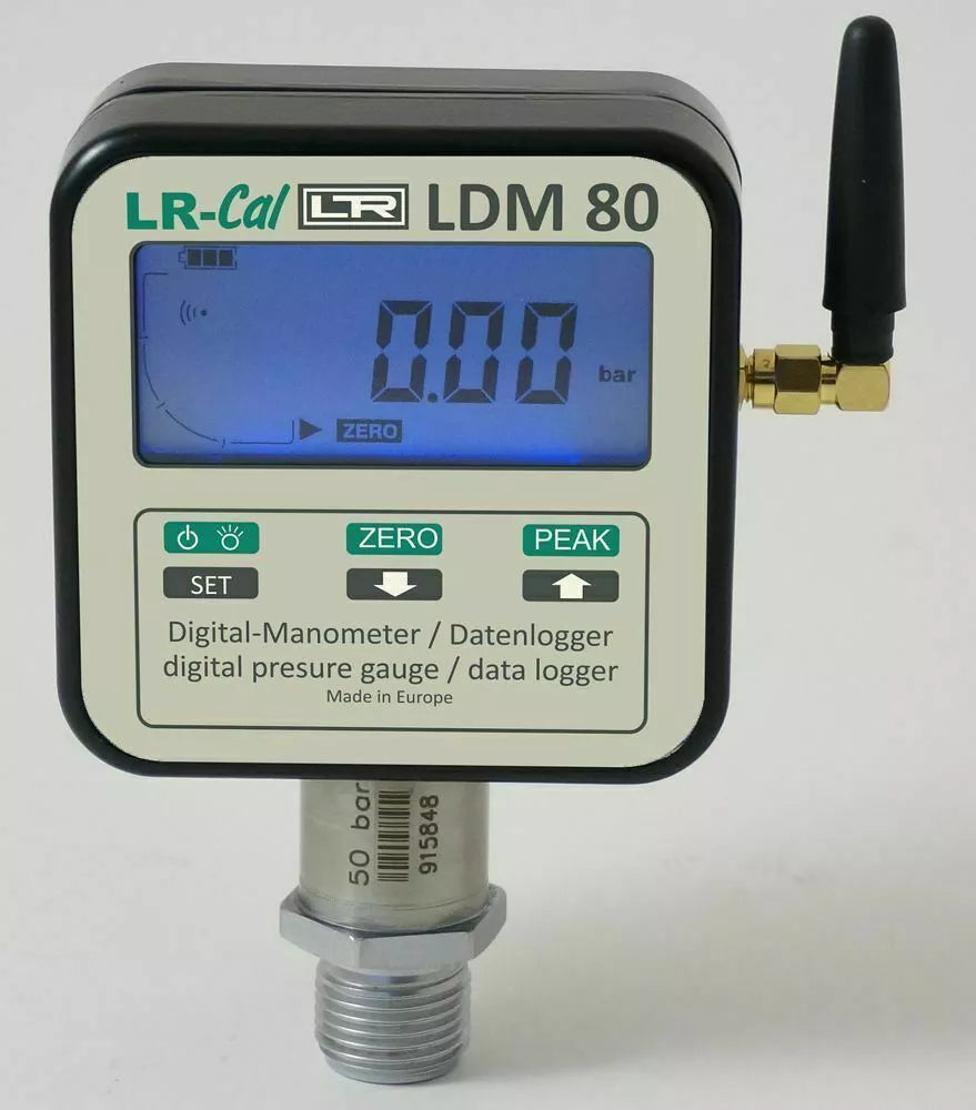 LR-Cal LDM 80 Digital Pressure Gauge Data Logger 0.2% Accuracy 29000 PSI 2000bar - XG eqpt