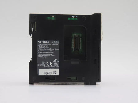Keyence KV-7500 Programmable Logic Controller CPU Module 24 VDC Power Voltage
