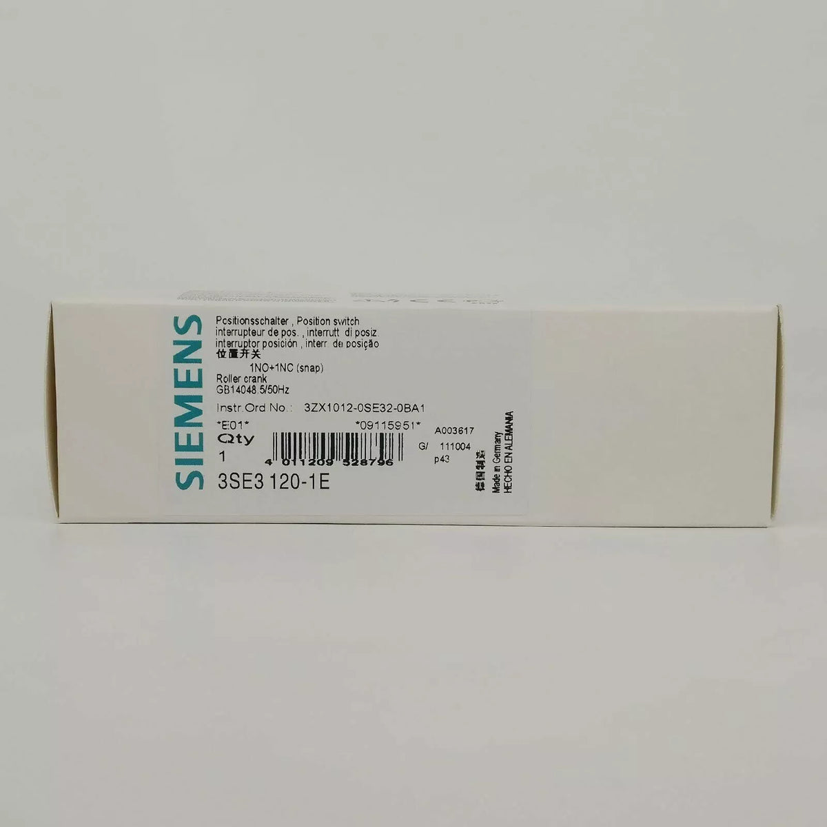 SIEMENS 3SE3120-1E Limit Switch 3SE31201E New in Box Expedited Shipping