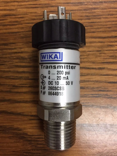 WIKA S-10 Pressure Transmitter for Industrial Pressure Monitoring