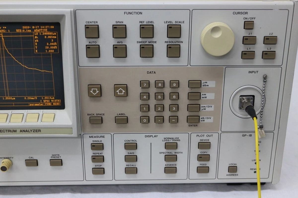 ADVANTEST Q8381 600nm-1750nm Optical Spectrum Analyzer