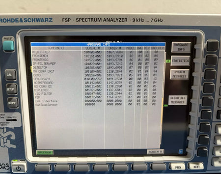 R&S FSP7 FSP-K90 FSP-B4 Spectrum Analyzer 9KHz to 7GHz