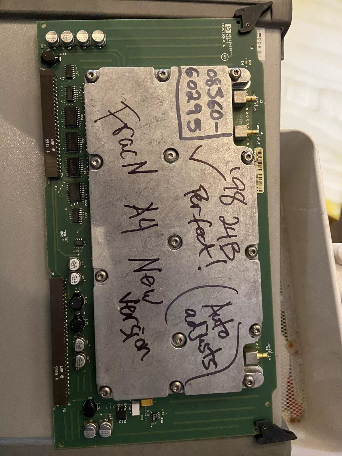 Hp/Agilent 08360-60295 A4 Frac N Board for 1999 836xxB/L Sweeper/Generator 10MHz Ref