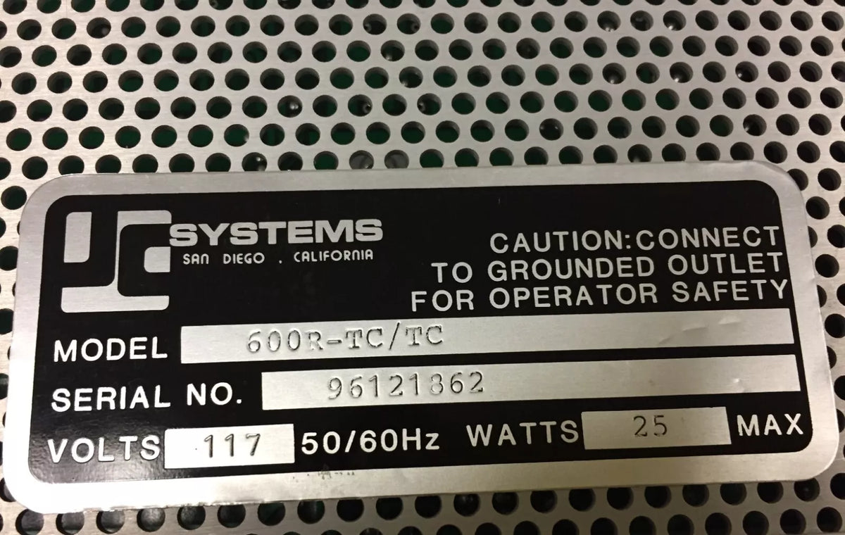 JC Systems 600R-TC/TC Environmental Chamber Programmer/Controller