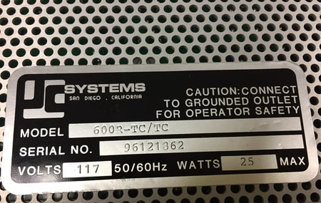 JC Systems 600R-TC/TC Environmental Chamber Programmer/Controller