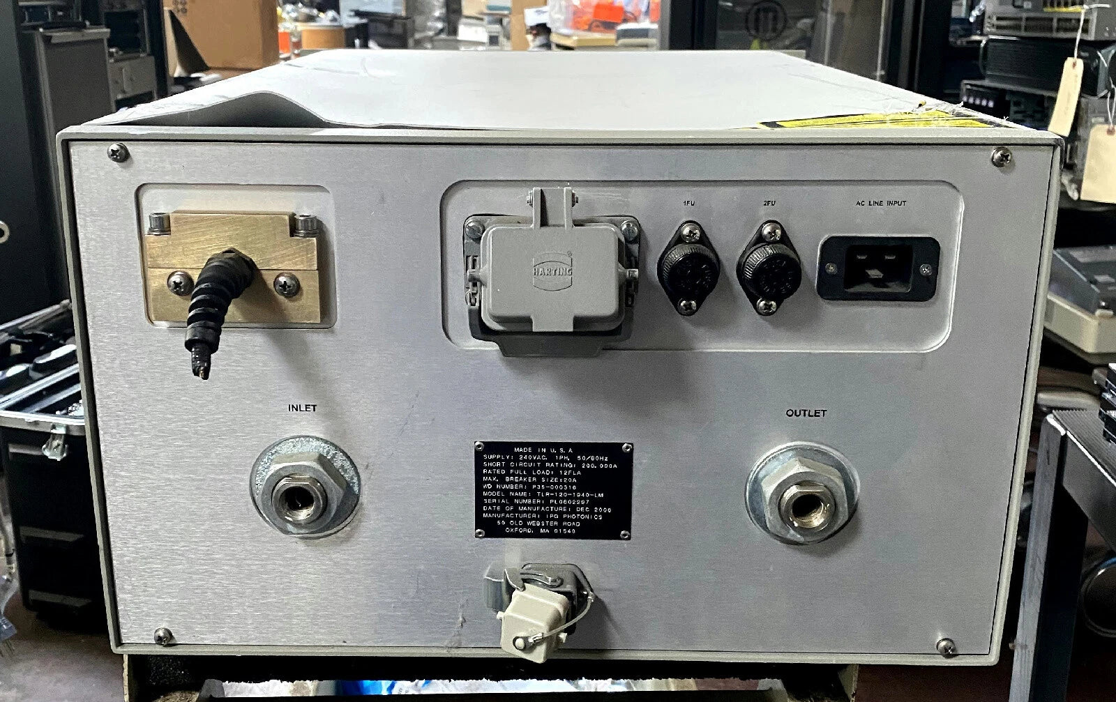 IPG Photonics TLR-120-1940-LM Thulium CW Fiber Laser AS-IS