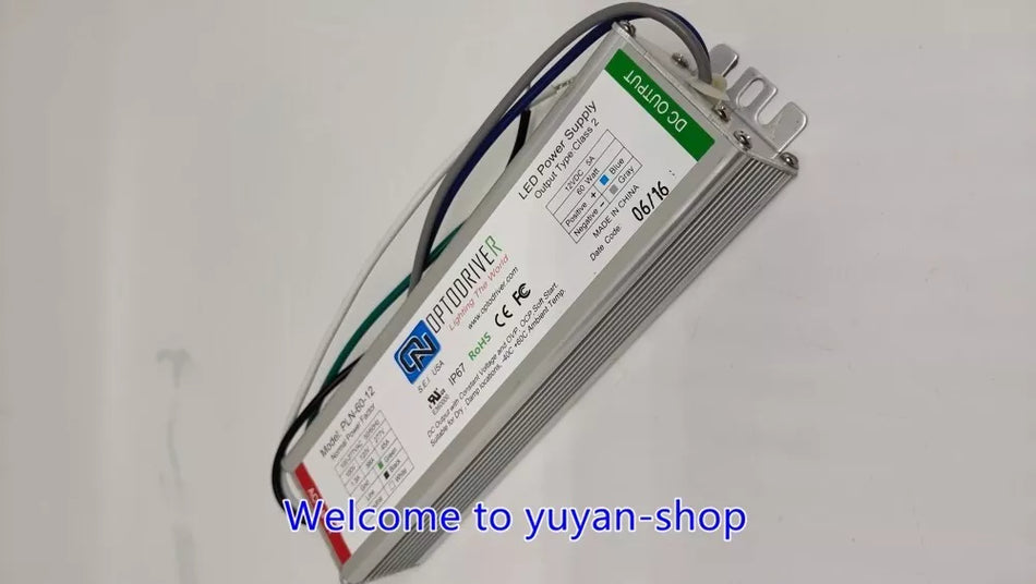 1PCS NEW PLN-60-12 LED Power Supply class2 60W 12V 5A