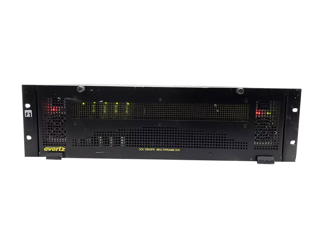 Evertz 7800FR Multiframe with 2 Power Supplies and 7700FC Card