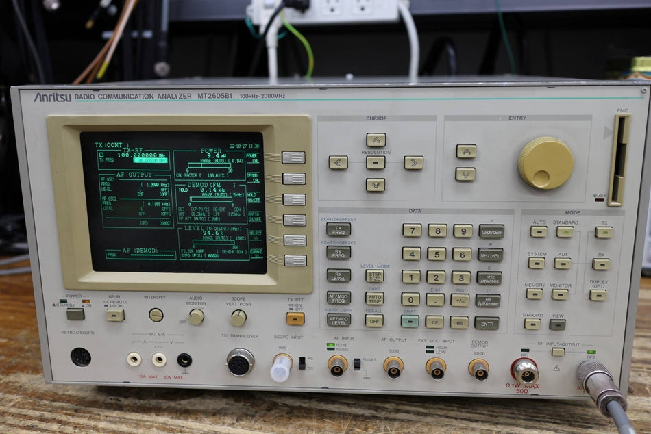 ANRITSU MT2605B1 100KHz-2GHz Radio Communication Tester