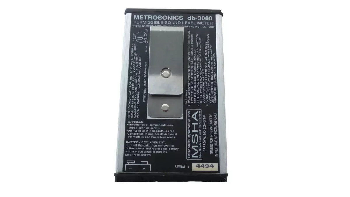 Metrosonics DB-3080 Permissible Sound Level Meter