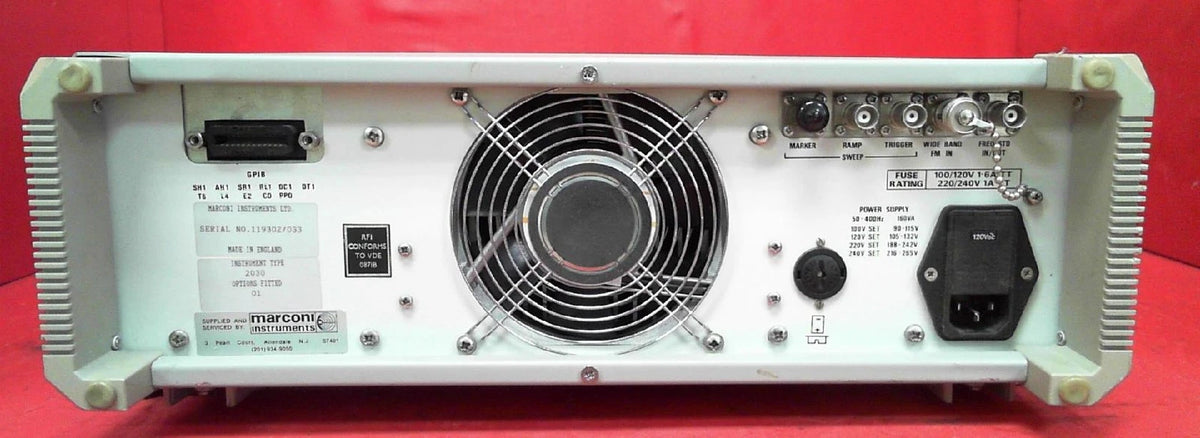 Marconi 2030 033 10 kHz to 1.35 GHz Signal Generator with Option 1