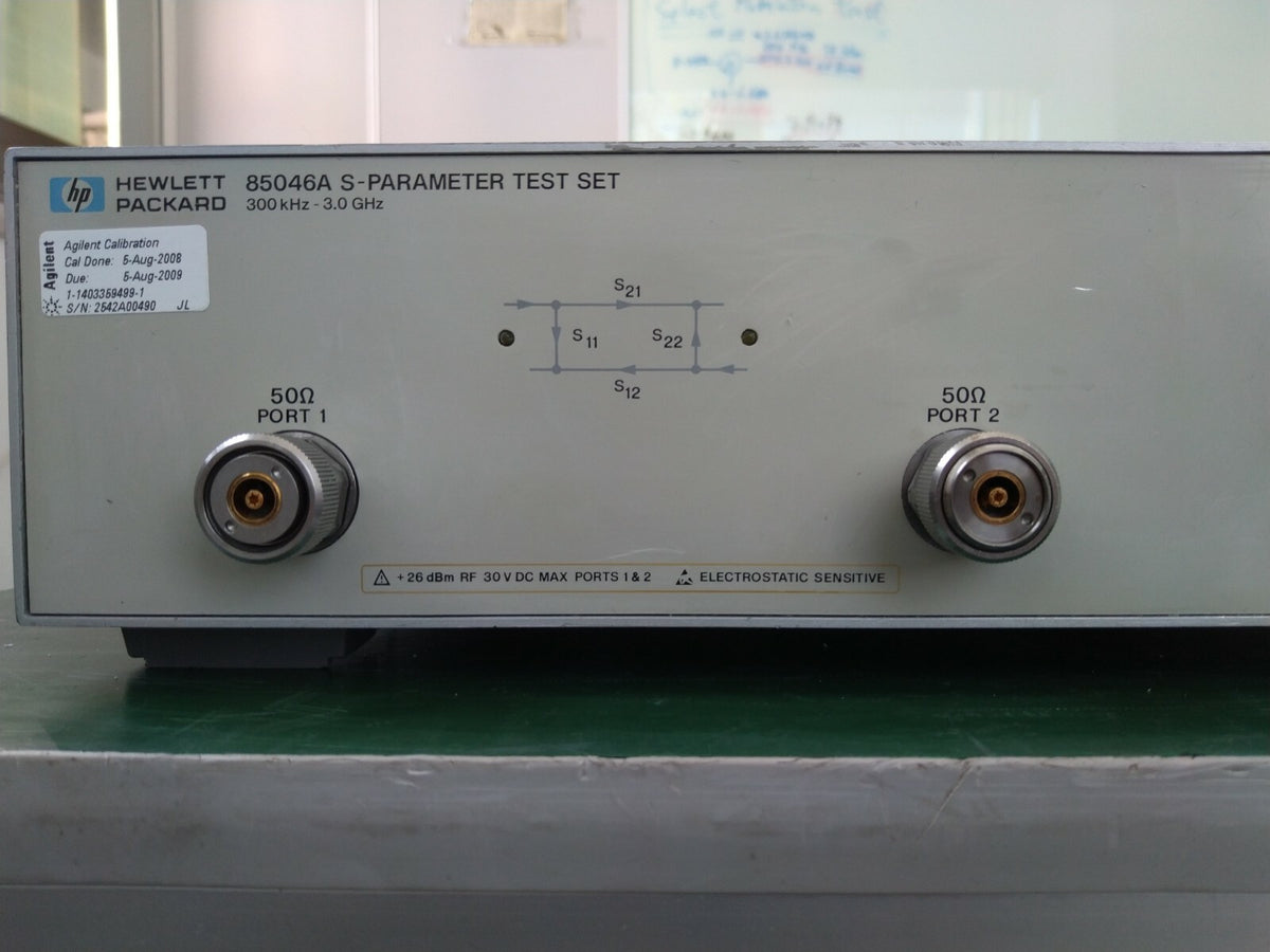 HP Agilent 85046A S-Parameter Test Set 300KHz to 3GHz
