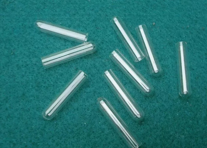 100pcs 8x30mm Glass Fermentation Microorganism Tiny Duchenne Test Tubes T3582 YS